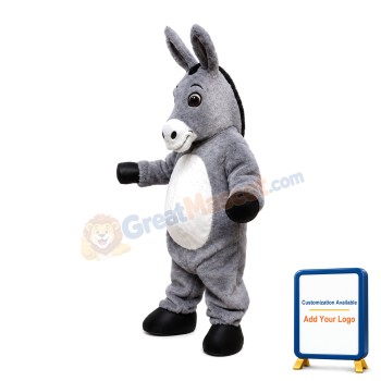 For Activity Grey Donkey Mascot Costume