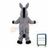 For Activity Grey Donkey Mascot Costume