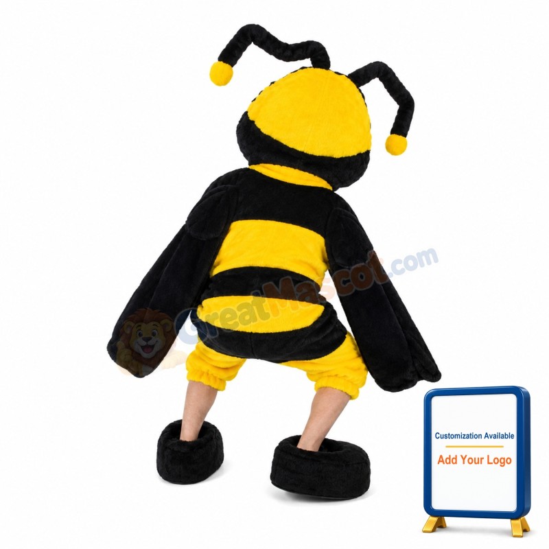 Adult Style Bee With Long Antenna Mascot Costume