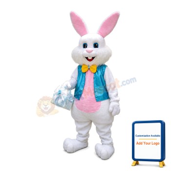 Big White Rabbit Carrying Lace Bag Mascot Costume