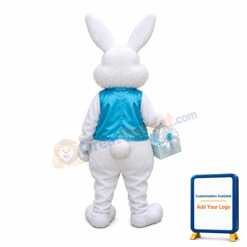 Big White Rabbit Carrying Lace Bag Mascot Costume