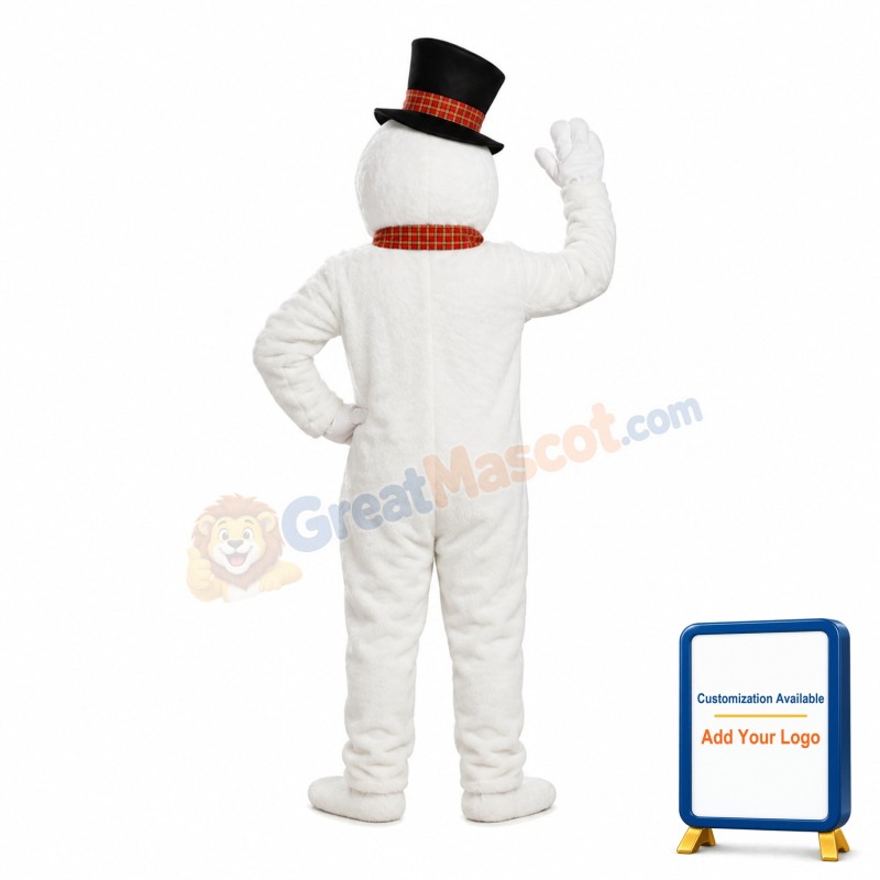 Tall Snowman Mascot Costume For Christmas Party
