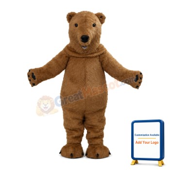 Light Brown Polar Bear Mascot Costume