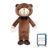 Lovable Smiling Bear Mascot Costume