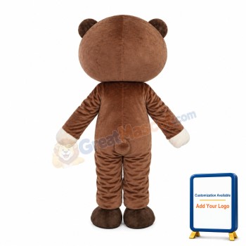 Lovable Smiling Bear Mascot Costume