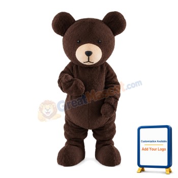 Classic Brown Bear Mascot Costume