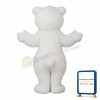 Pure White Polar Bear Mascot Costume