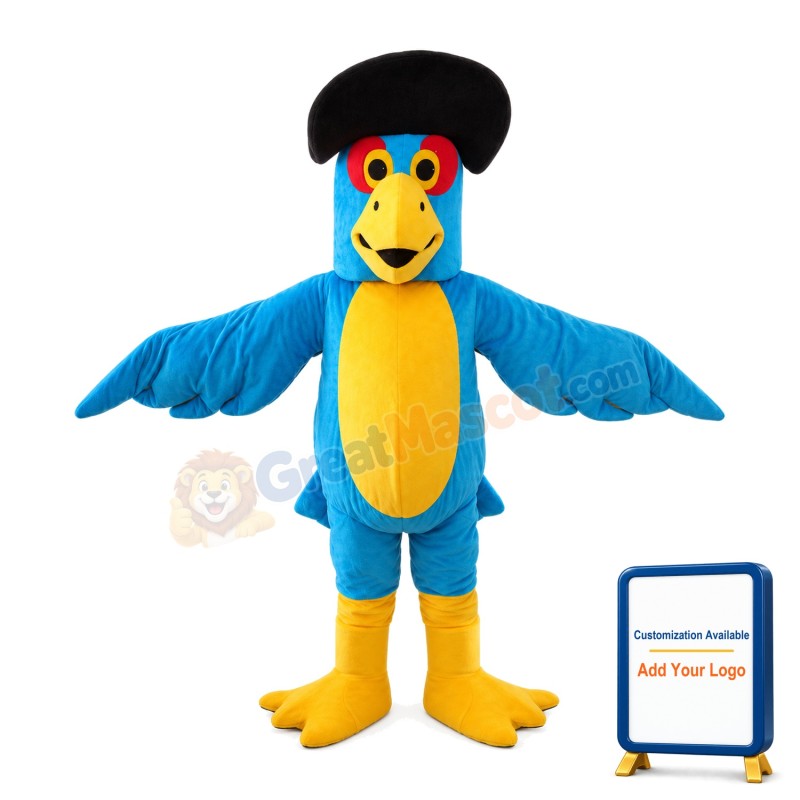 Lifesome Blue & Yellow Bird Mascot Costume