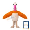 Long Neck Bird With Pink Beak Mascot Costume
