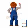 Horrifying Child With Red Blood On Face Mascot Costume