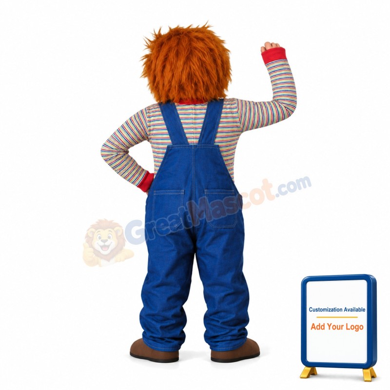Horrifying Child With Red Blood On Face Mascot Costume