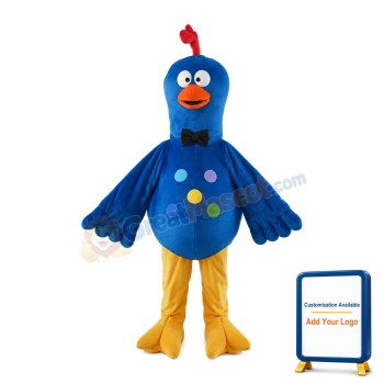 Dazed Blue Little Bird Mascot Costume
