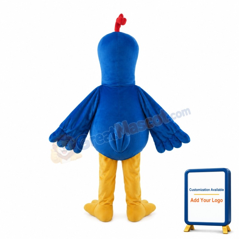 Dazed Blue Little Bird Mascot Costume