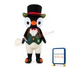 Big Eyes Knight Penguin Mascot Costume