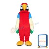 Red Bird With Big Wings Mascot Costume