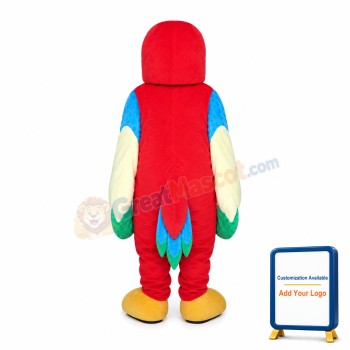 Red Bird With Big Wings Mascot Costume