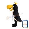 Black Crown Woodpecker Mascot Costume