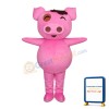 Pink Pig With Large Nostrils Mascot Costume
