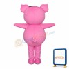 Pink Pig With Large Nostrils Mascot Costume