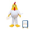 White Chicken With Yellow Head Mascot Costume