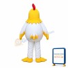 White Chicken With Yellow Head Mascot Costume