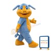 Happy Walking Blue & Yellow Pig Mascot Costume