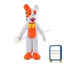 Interesting White & Orange Dog With Yellow Bow Mascot Costume