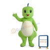 Square Head Cute Green Dinosaur Mascot Costume