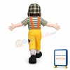 Lively Little Boy With Flying Cap Mascot Costume