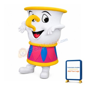 Cartoon Tea Cup With Handle Mascot Costume