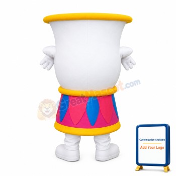Cartoon Tea Cup With Handle Mascot Costume