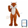 Cunning Red Brown Fox Mascot Costume