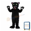 Green Eyes Black Leopard Mascot Costume