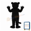 Green Eyes Black Leopard Mascot Costume