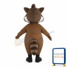 Studious Baby Wolf With Glasses Mascot Costume