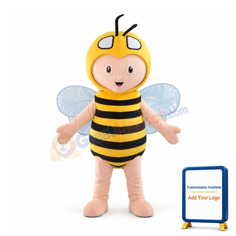 Hard Working Little Bee Mascot Costume