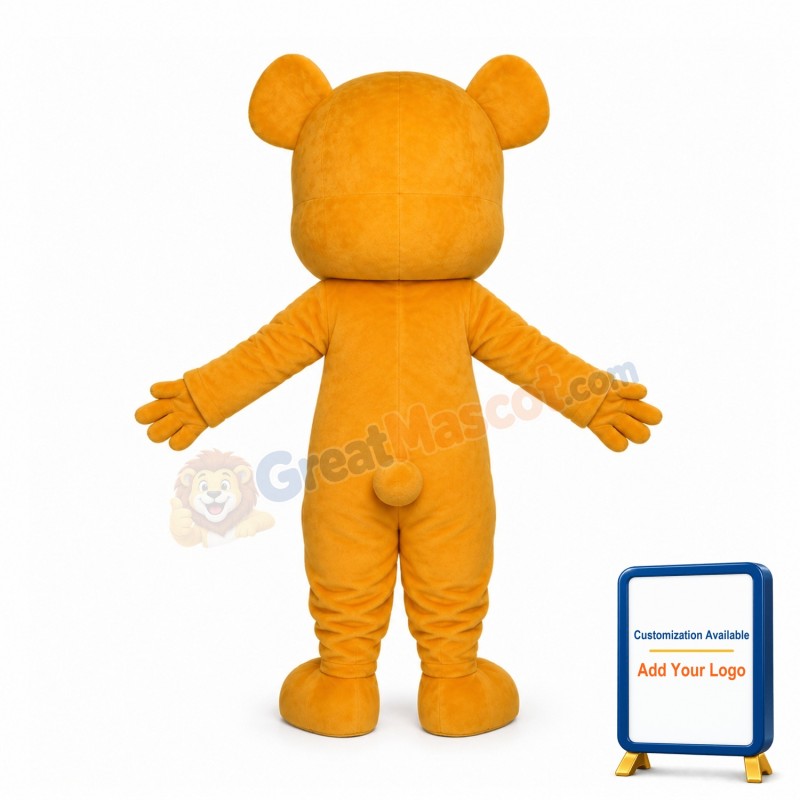 Cartoon Yellow Little Bear Mascot Costume