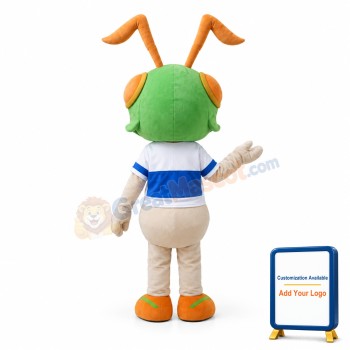 Orange Antennas Ant Mascot Costume