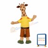 Student Giraffe With Red Sacrf Mascot Costume