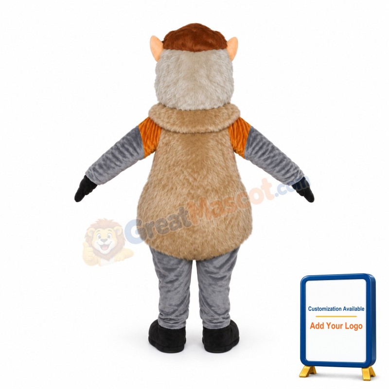 Long Nose Big Belly Old Man Mascot Costume