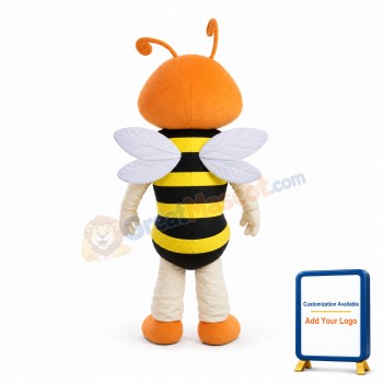 Orange Head Little Bee Mascot Costume