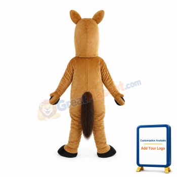 Laughing Horse Showing Tooth Mascot Costume