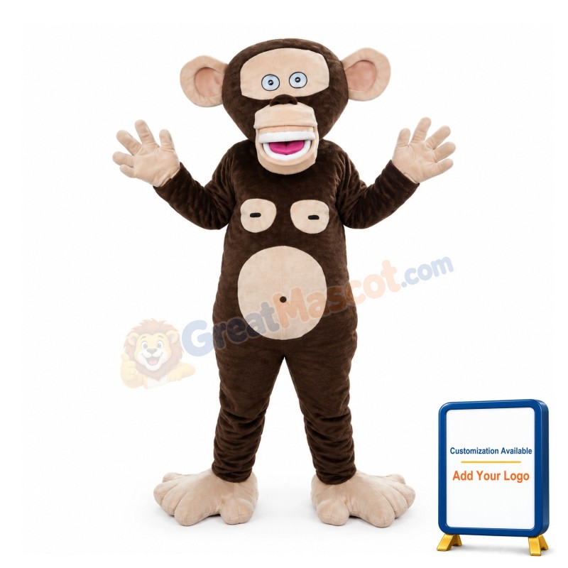 Funny Interesting Cartoon Monkey Mascot Costume