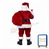 Santa Claus Carrying Gift Bag Mascot Costume