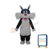 Black & White Bearded Dog Mascot Costume