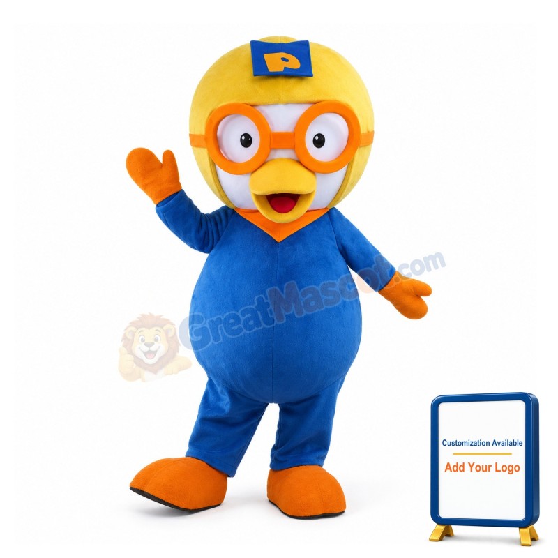Confused Little Penguin Poluru Mascot Costume