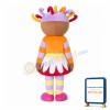 Colorful Hair Round Cake Face Doll Mascot Costume