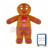 Gingerbread Man Mascot Costume For Christmas Event