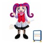 Woman Clown With Long Claw Braid Mascot Costume