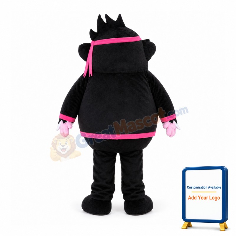 Strong Fat Black Monkey Mascot Costume